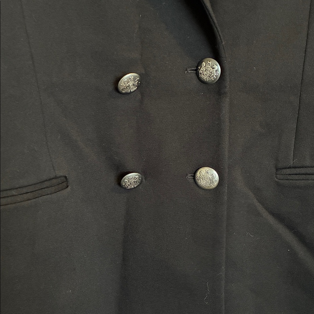 J. McLaughlin Marlowe black double breasted Blazer Sz S - Picture 3 of 6